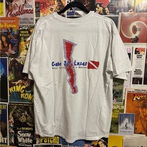 Cabo San Lucas White Graphic T-Shirt
